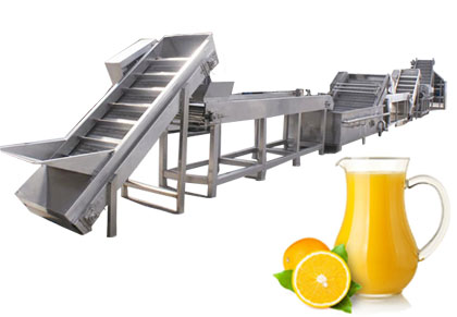 orange juice processing line